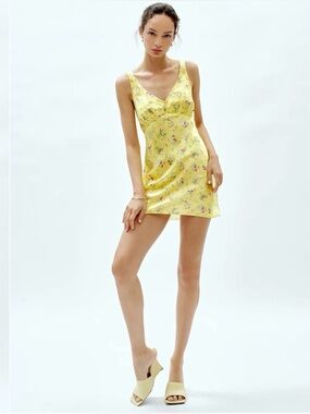 REFORMATION MINI SLIP DRESS